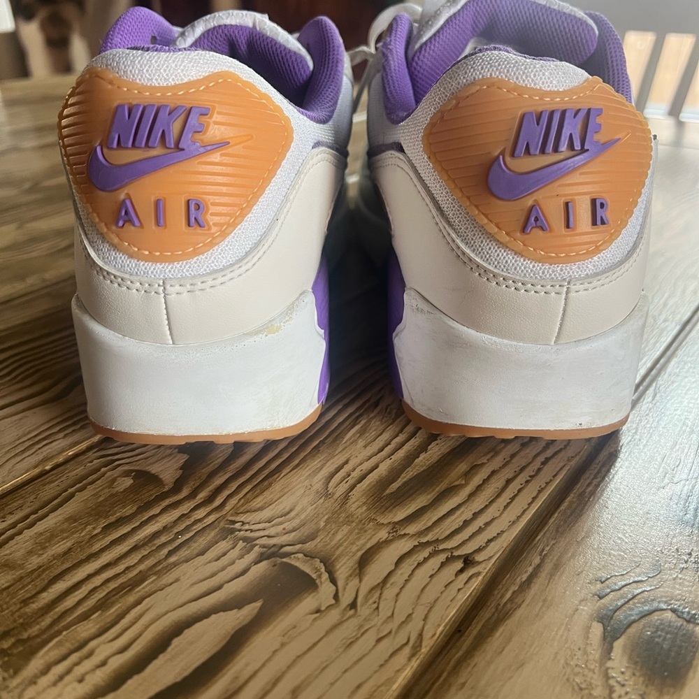 Nike Air Max Sneakers - White, Purple, Tan - Picture 4 of 6